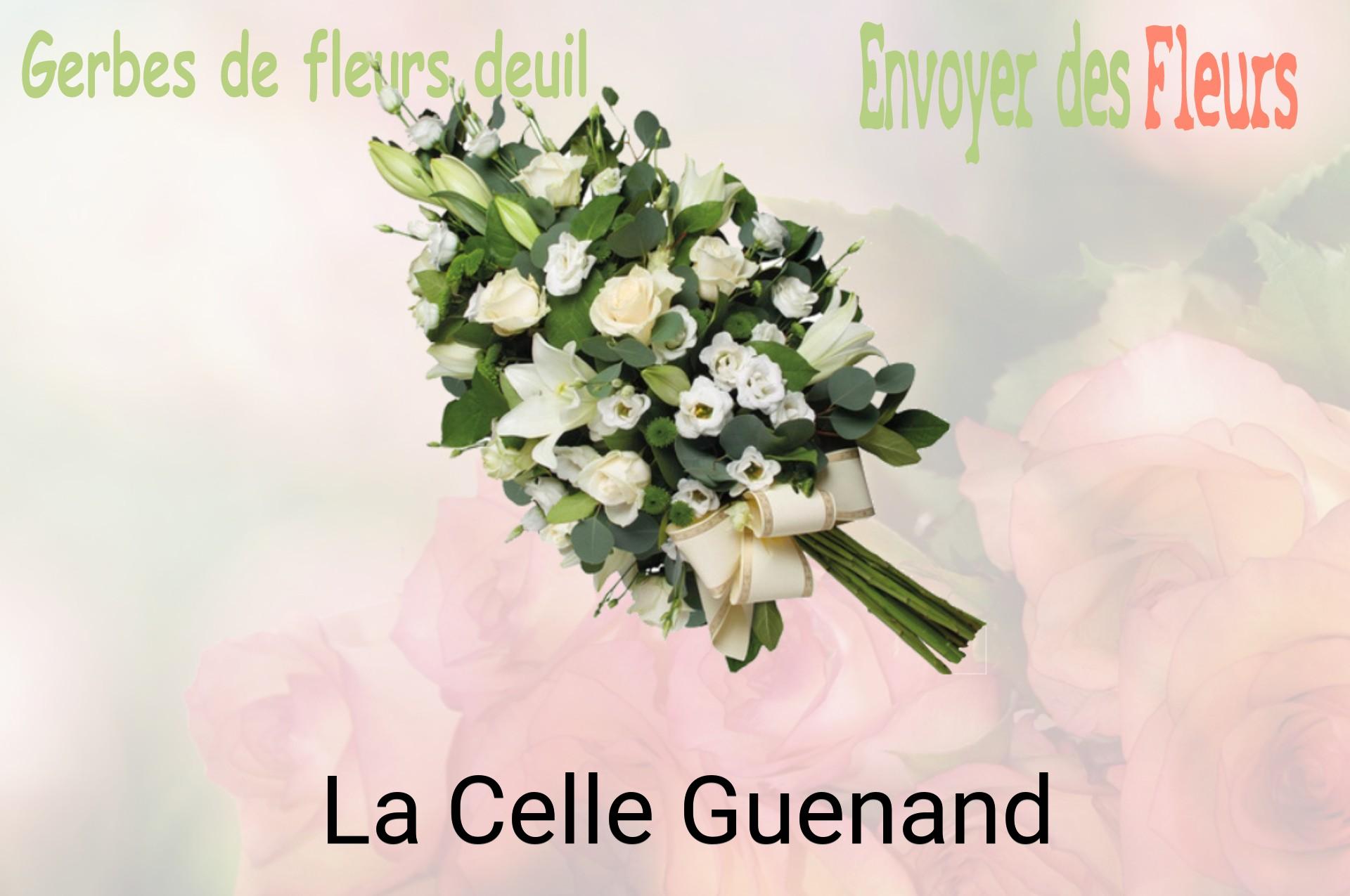Gerbe de fleurs de deuil livrée à La Celle-Guenand